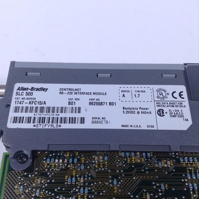 SLC500 ControlNet Module d'interface RS-232 AB 1747-KFC15