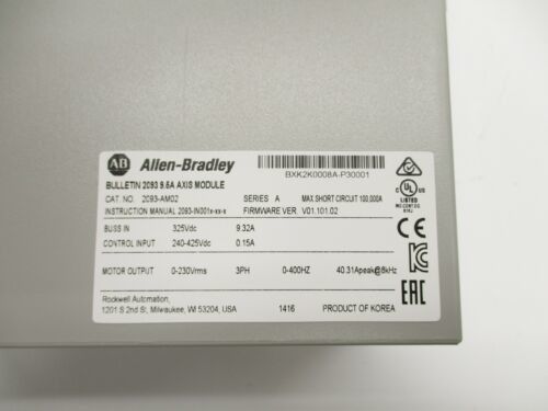 Le module de l'axe Kinetix 2000 est un module de l'axe Kinetix