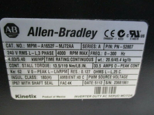 Le moteur de commande de la série MPM 240V AC