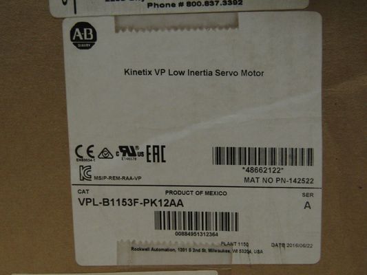 Allens-Bradley VPL-B1153E-PJ12AA Kinetix VP Servo moteur à faible inertie