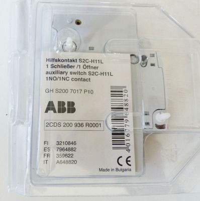 ABB 2CDS200936R0001 S2C-H11L Bloc de contact auxiliaire Servo-entraînement industriel Certifié CE