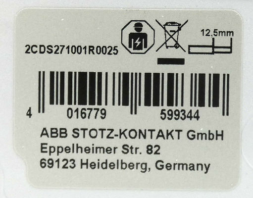 ASEA BROWN BOVERI 2CDS271001R0025 S201M-B2 Détecteur de courant de la série S200