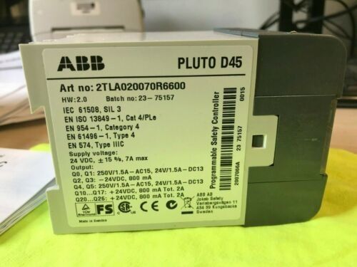 ABB 2TLA020070R6600 Pluto D45 Détecteur de courant de la série S200