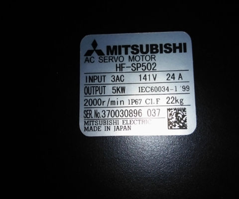 Le moteur de servo à inertie moyenne de Mitsubishi HF-SP502 HFSP502