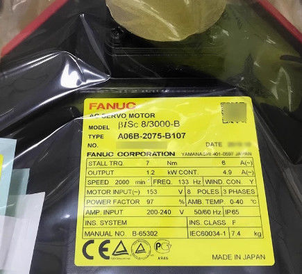 FANUC Fanuc Servo moteur A06B-2075-B107 Beta est8 Système Mf à quatre axes