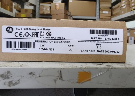 AB 1746-NI8 SER A SLC 500 Module d'entrée analogique 1746NI8 Fréquence d'entrée maximale 250 kilohertz Module d'entrée/sortie numérique différentiel