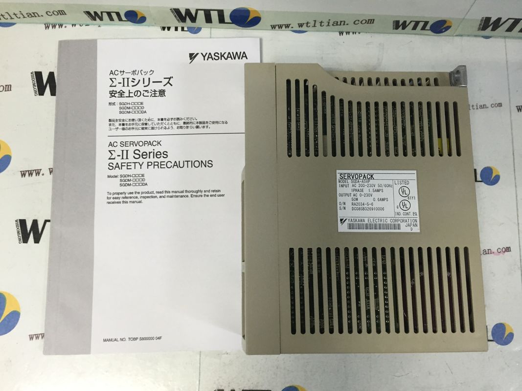 ALIMENTATION d'ÉNERGIE de HP 200 V du lecteur 0,07 de Yasakawa SGDA-A5VP Ac Servo Motor POUR le CONTRÔLE de POSITION