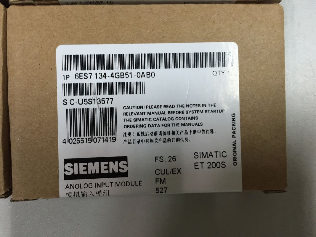 Module d'électronique de la grande vitesse I-2-wire 4-20 mA de 6ES7134-4GB51-0AB0 Siemens 2AI