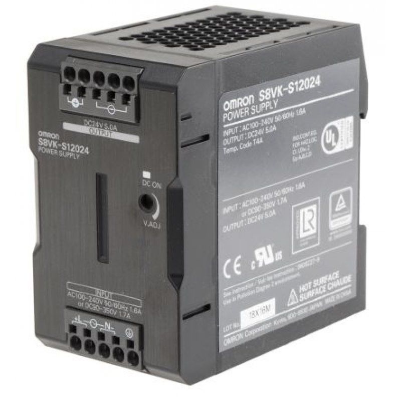 ENFONCER DE VOLTS CONTINU 5 AMPÈRE 100-240 VCA DU WATT 24 DU MODE 120 DE COMMUTATEUR D'OMRON S8VK-S12024
