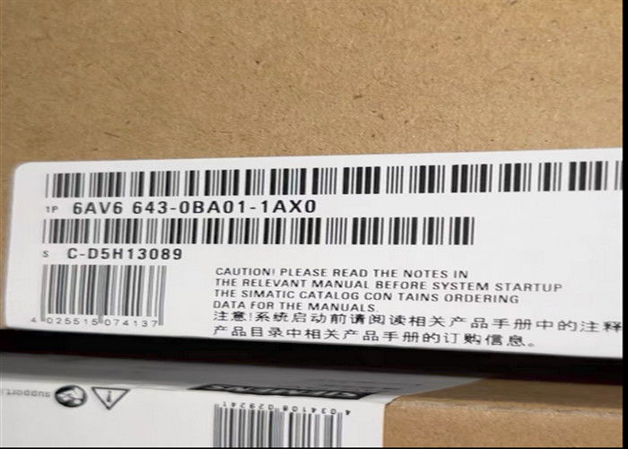 Couleur du panneau d'opérateur d'écran tactile de Siemens 6AV6 643-0BA01-1AX0 HMI 6