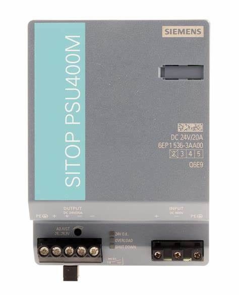 SIEMNES 6EP1536-3AA00 SITOP PSU400M 20 une entrée de convertisseur de DC/DC : Sortie de C.C de 600 V : 24 V DC/20 A