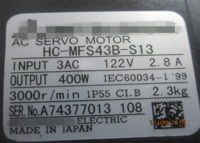 Puissance industrielle 400KW du moteur servo HC-MFS43-S13 HC-MFS43B-S13 à C.A. de MITSUBISHI