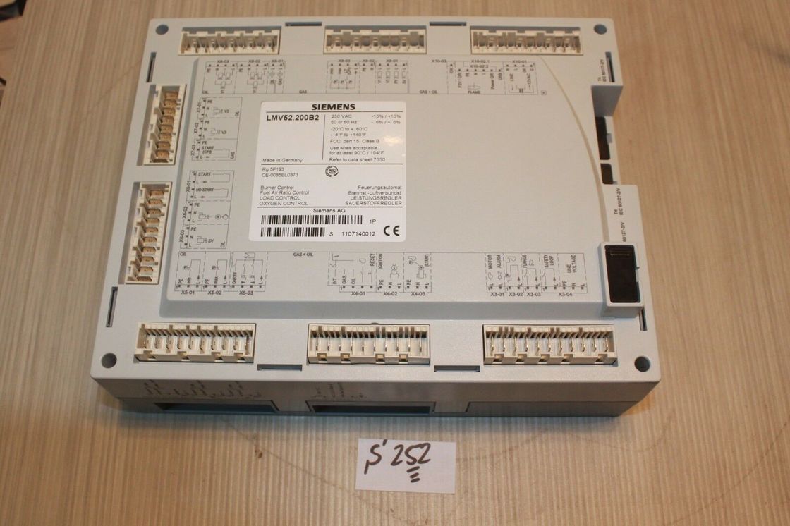lmv52.200b2 Siemens Contrôle du brûleur pétrole/gaz, contrôle de la garniture O2, PID, 6 actionneurs, VSD, AC230V (UE)