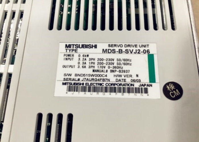 Mitsubishi MELDAS 0.6KW Unité de servo-entraînement industriel CA MDS-B-SVJ2-06 3.2A 3PH 200-230V