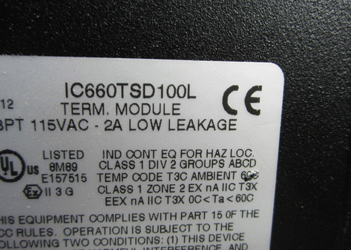 L'assemblage terminal GE Fanuc IC660TSD100 est fabriqué par GE Fanuc, de 32 à 140 degrés Fahrenheit