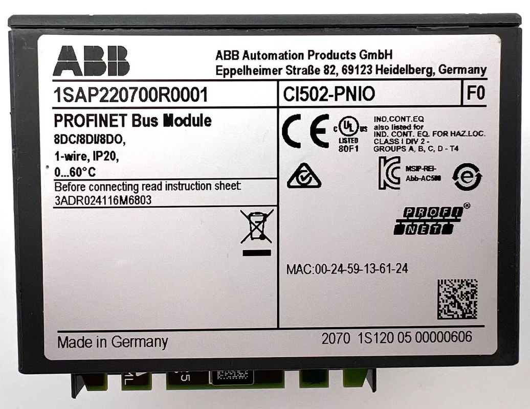 Le module de communication CI502-PNIO 1SAP220700R0001 est de type nouveau