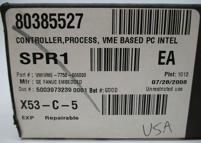 GE Fanuc Automation VMIVME-7750-666000 L'ordinateur VME à carte unique basé sur un processeur Pentium III
