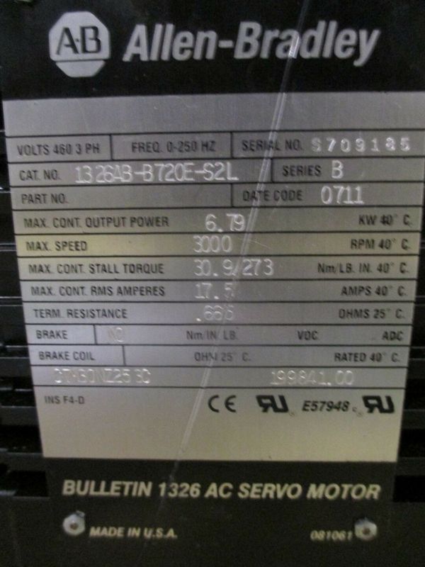 AB 1326AB-B720E-S2L Servo moteur rotatif pour un contrôle précis et fluide du mouvement